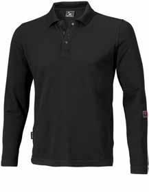 Polo shirt long sleeve Functional polo shirt made of flame-resistant inherent fabric. Buttons at the neck.