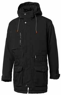 Wind, rain and cold Pilot jacket Padded jacket with zip and fleece collar. Two zip-up chest pockets. Fleece-lined, zip-up side pockets. D-ring inside the righthand chest pocket.