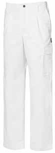 White clothing Men s trousers The men's trousers have a broad hem to allow the leg length to be extended. Back pocket with flap.