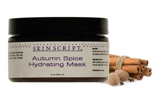 Autumn Spice Hydrating Mask Description Professional Use Only. This hydrating mask has nutmeg to soothe inflammation, yet is also anti-bacterial.