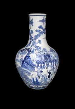 production. These works are from a series titled China II consisting of vases of Jingdezhen porcelain decorated with key battles from the Lebanese civil war.