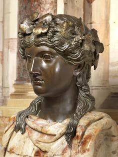 Herm of Bacchus, 1773 Bronze, alabastro a rosa, bianco e nero antico, and africano verde; lacquered and golden patina H. 68 7 8 inches Galleria Borghese, Rome 2.