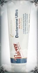 Thieves Dentarome Ultra Toothpaste Peppermint essential oil provides a cool, stimulating flavor for ultra fresh breath Gently removes stains to reveal a brighter, more radiant smile Includes Thieves