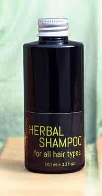 HERBAL SHAMPOO FOR ALL HAIR TYPES PURE Shampoo with labdanum and dittany which are well known for their mild antiseptic and soothing properties.