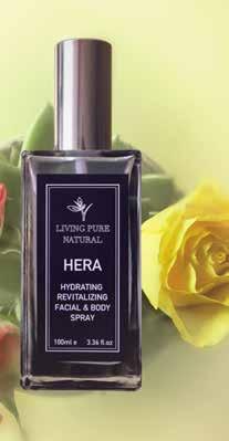 PURE HERA Living Pure Natural Facial Spray with dittany herb & rosewater is a refreshing, hydrating mist for all skin types.