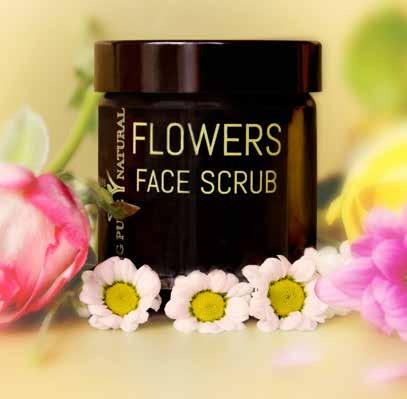 the Natural N Skincare S Choice FLOWERS FACE SCRUB Let your skin shine with our FLOWERS Face Scrub.