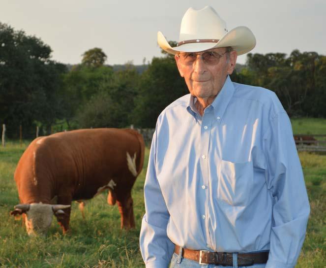 His first consignment of bulls to the South Texas Hereford Association sale in Beeville was in 1951, and I ve never missed a year since, the rancher said.