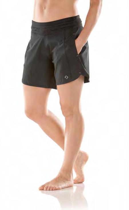 Body: DriLayer Eco Stretch 86% recycled polyester / 14% spandex WORK IT SHORT 300437 Wide waistband with