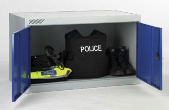 In addition, an extra locker for public order equipment could stand on top or underneath the main locker. A design crafted from the basis of feedback from our local constabulary.