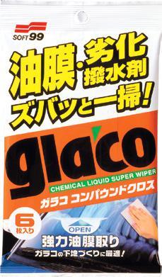 50 Glasses care Glaco Glass Compound Wipes Abrasive compounds that are the main ingredient hiding inside those wipes are used to polish optical lenses.