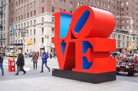 Possible Questions: Look at Robert Indiana s LOVE sculpture poster: 1. What subject does this sculpture represent? 2. What kind of belief does it embody? 3. How does it express this? 4.
