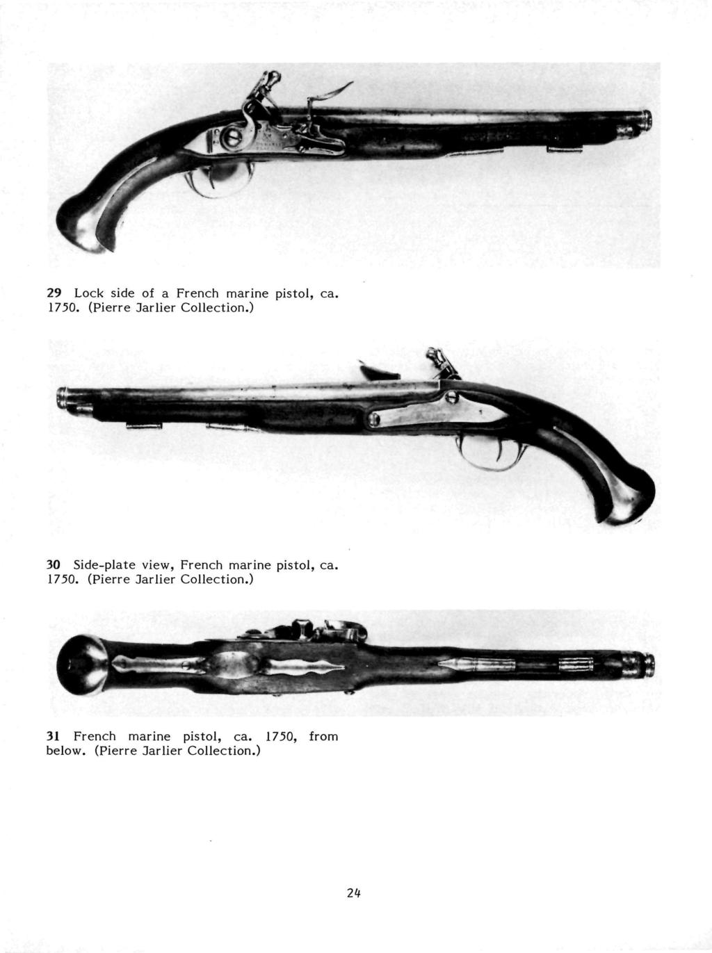 29 Lock side of a French marine pistol, ca. 1750. (Pierre Oarlier Collection.