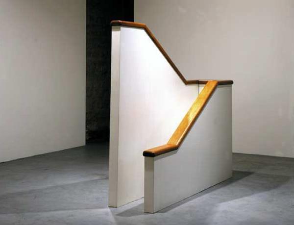 7 cm (each drawing) Juan Muñoz Banister with White Wall, 1991