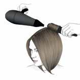 2 Blow-dry the back and crown areas with a large