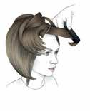 create a slight bend at the hair ends and to give