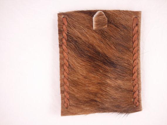 Hair-On-Cowhide Business Card Holder and Wallet 14.00$ USD http://www.etsy.