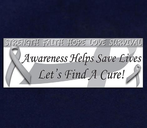 This gray ribbon card is approximately 5 inches x 3 1/2 inches. Blank inside.