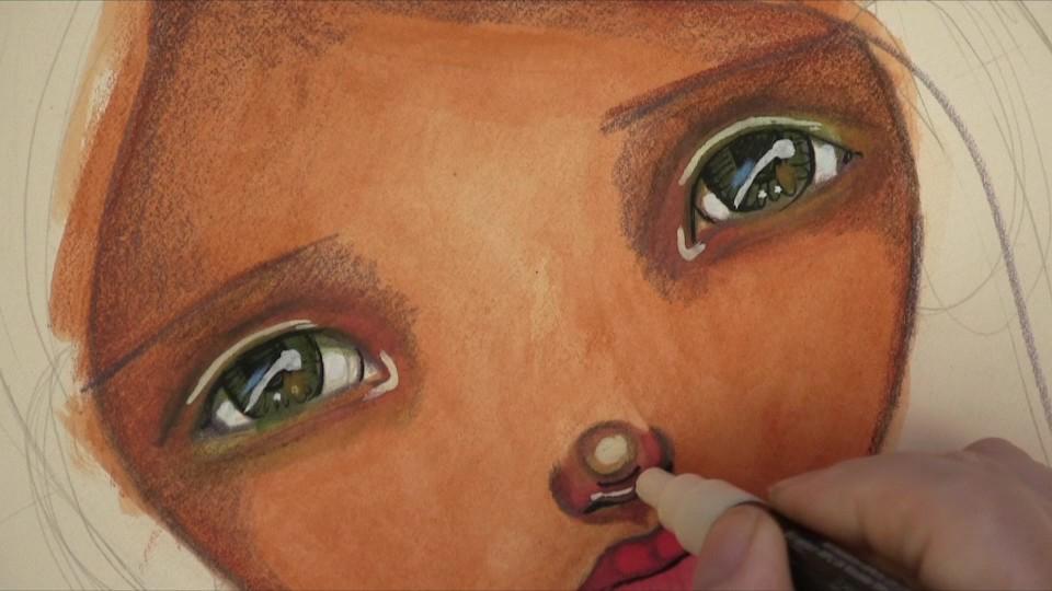 paying attention to detail when shading A face really comes to live when you pay attention to the little details.
