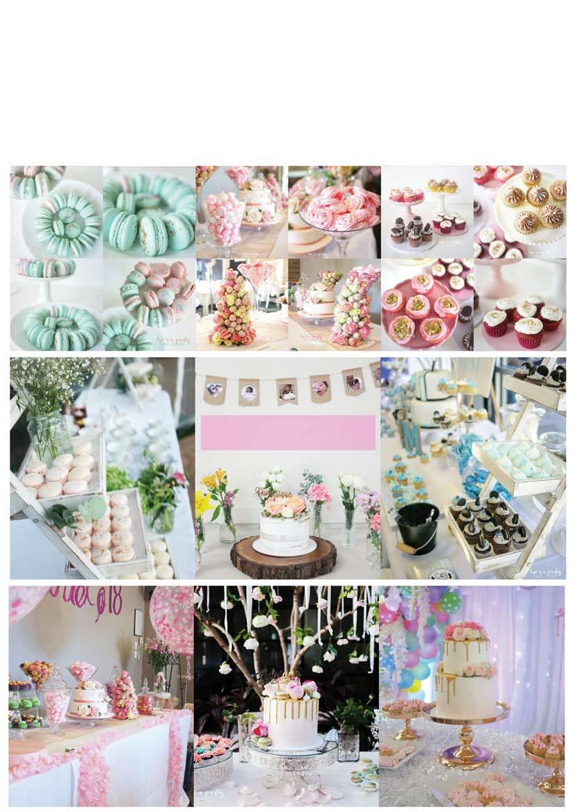 DESSERT TABLE + CANDY BUFFET Delight your guests with an elegant and charming Dessert Table of Candy Buffet package for your event.