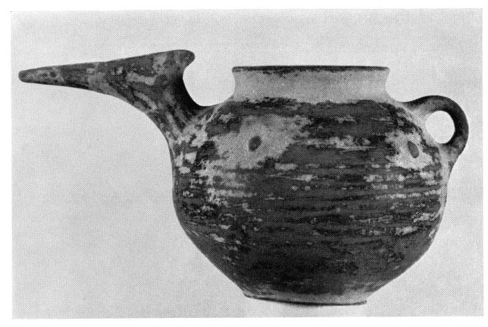 17. Gray-ware pottery spouted vessel.