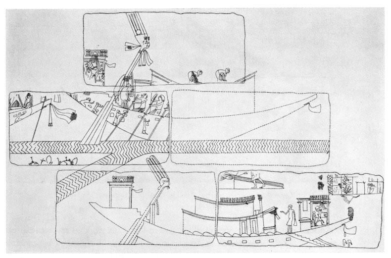 6. Reconstruction of royal boats from Amarna.