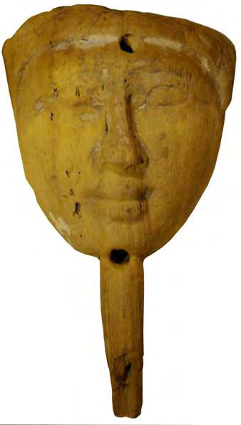 TRURO TRU.6. Owner: Face of coffin of unknown person Not known. Number: 1904.16.33 Dimensions: Height of face. 28 cm Material: Wood.