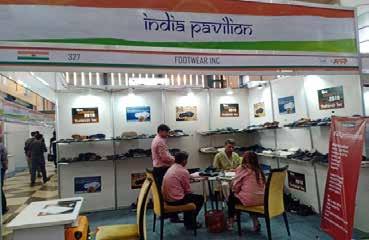 Chemicals, Accessories and allied products to benefit the leather sector CLE India pavilion stands in