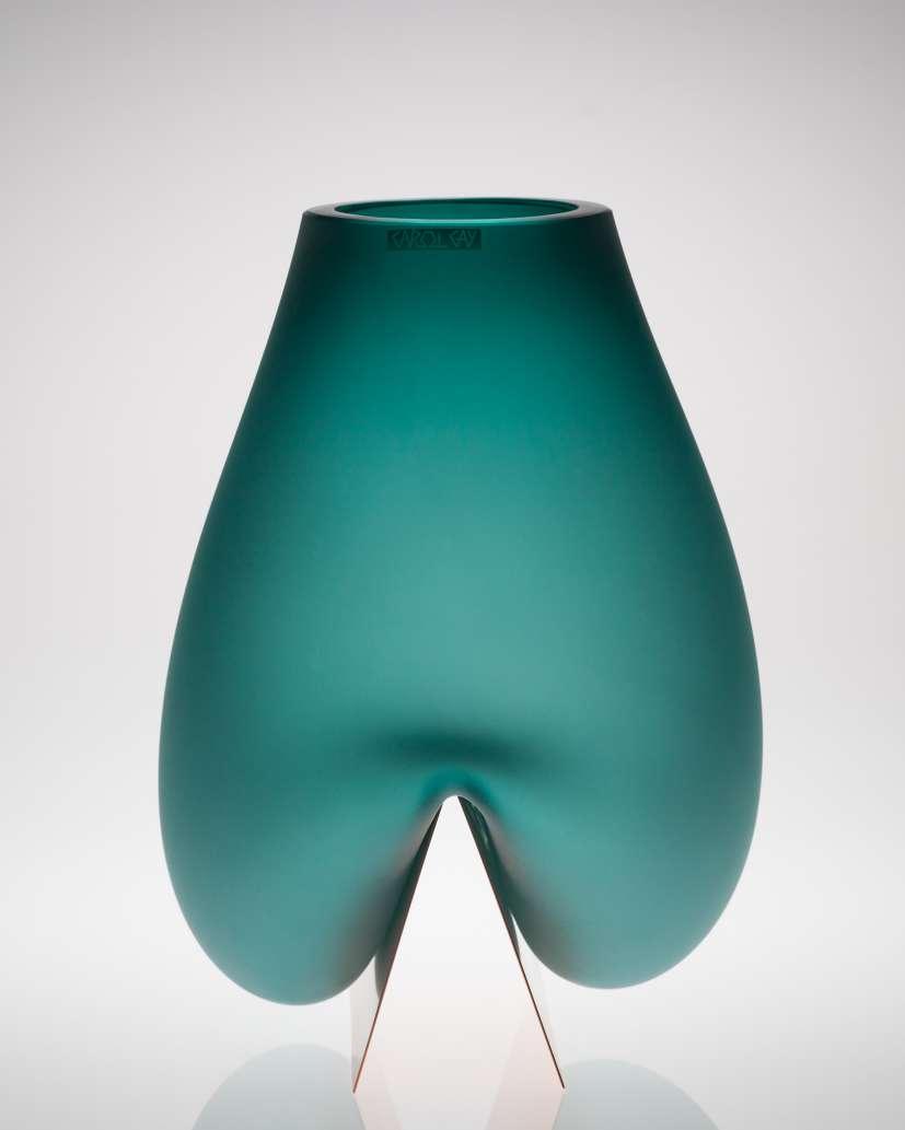 BOLA vase, 2015 Crystal, brushed