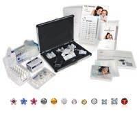 user flyers, A4 acrylic display with insert, release forms, fruit dragees STUDEX System75 instrument box: 1 STUDEX System75 ear piercing instruments, skin-friendly marking pen, skin