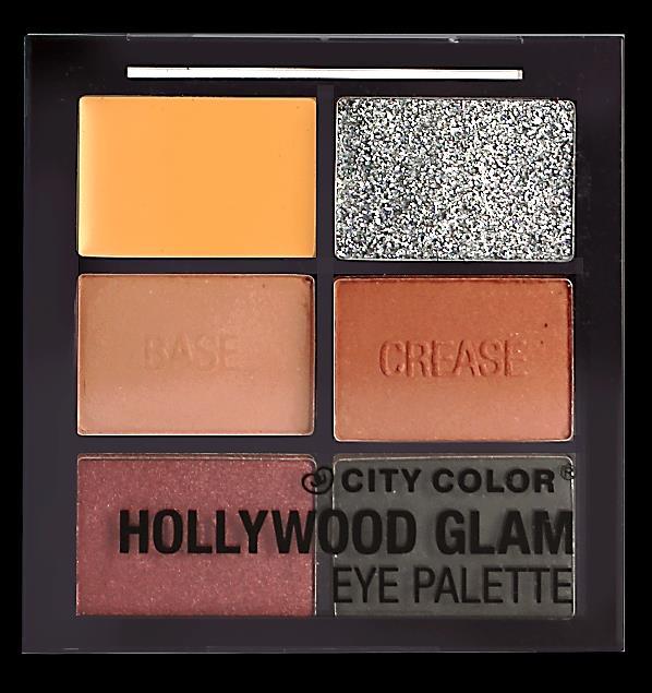 Each palette comes with an eye shadow primer, 4 eye shadows, and a pressed glitter.