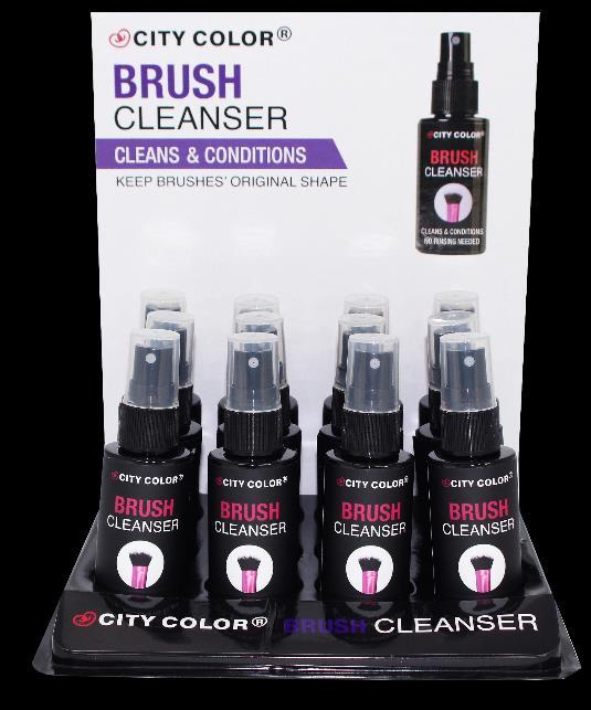 The spray not only cleans your brushes, but conditions and deodorizes them.