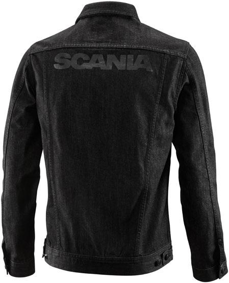 men Denim jacket Regular fit denim jacket with Scania symbol metal buttons, Scania print