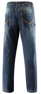 Classic, five-pocket, regular fit jeans with zippered fly. 100 % cotton, washed blue denim.