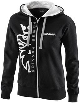women Basic zip hoodie Basic zip hoodie Zip hoodie in regular fit with side seam pockets and printed Scania wordmark