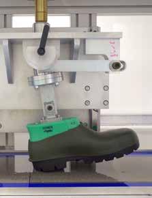 The team also performs chemical testings on boots on customer demand.