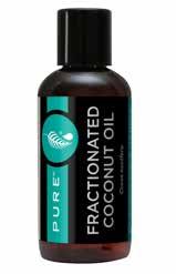 PURE Fractionated Coconut Oil Cocos Nucifera This all-natural moisturiser helps in the application of other oils making it a perfect carrier oil for the topical application of PURE Essential Oils.