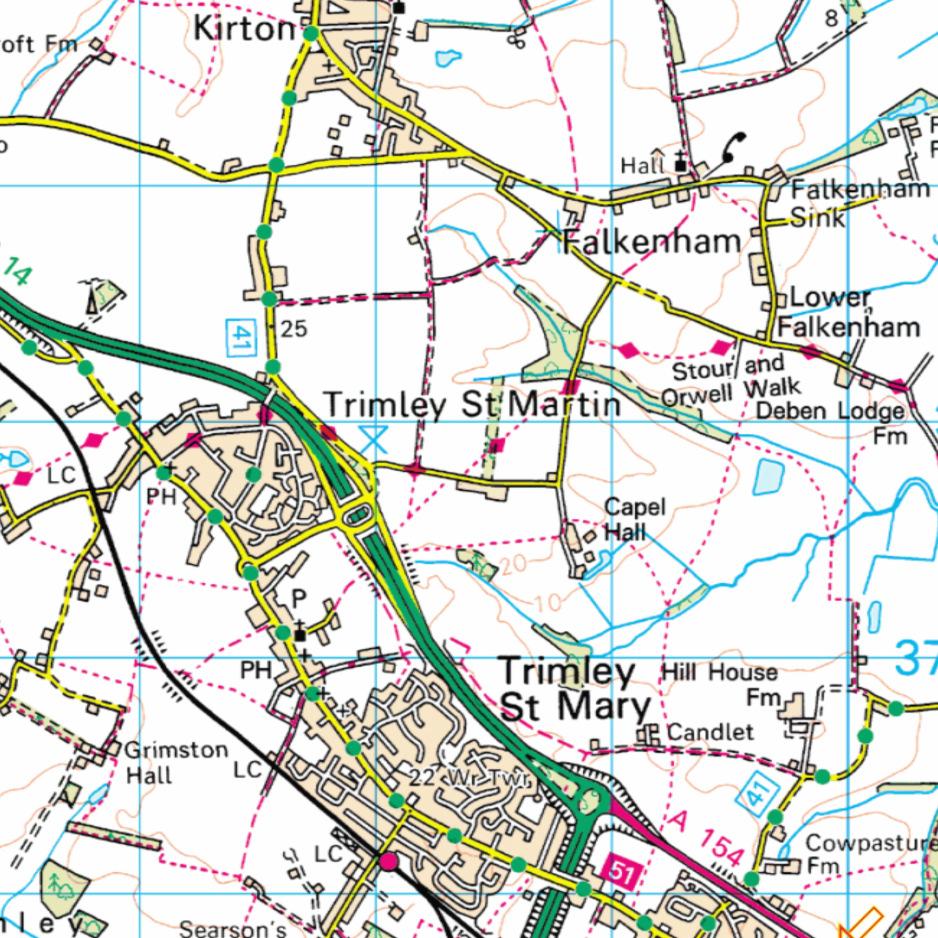 Suffolk Ipswich Colchester Trimley St Martin Essex Ham's Farm Proposed location of reservoir 0 100 m Fig 1 Site