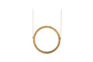 OPEN COIN COLLECTION Small Open Coin Necklace / n-193 Length: 40-48 cm adjustable.