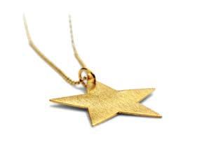 STAR COLLECTION Shooting Star Necklace / n-174 Length: 40-48 cm Adjustable Big Star Necklace / n-021 Color: gp / s / oxy Chain: 80 cm.