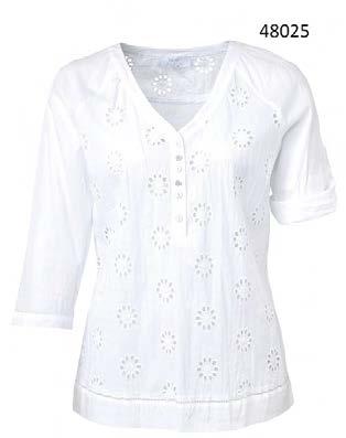 JUST WHITE Printed blouse 119