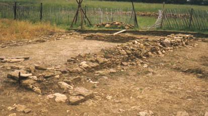 As work progressed across the site, medieval house walls were revealed, with some sections still standing up to six courses in height.