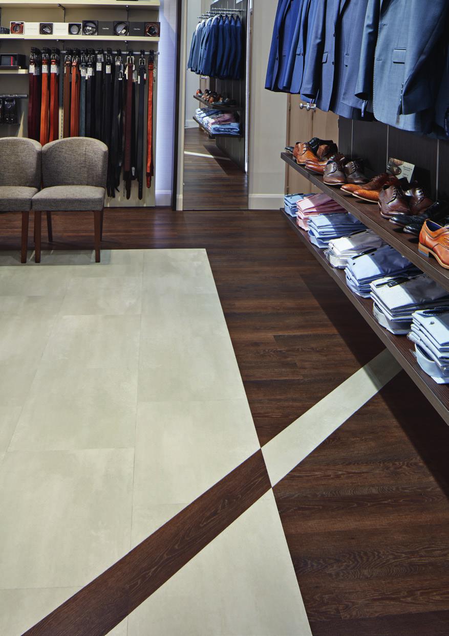 Ireland s largest men s brand, Best Menswear, opted for Karndean Opus stone and Knight Tile as part of the remodelling of several of their stores, revealing a fresh, striking floor design that befits