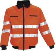 Water-repellent material. Pile lining and pile collar. Certifi ed according to EN471. Size XS-4XL. Orange.