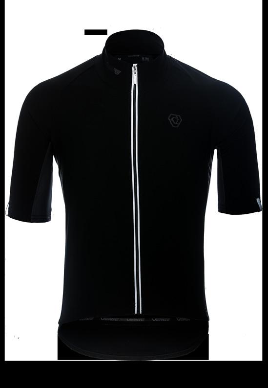 Cycling Collection Regen Jersey Short Sleeve It s an aerodynamic jersey with modern black on black look and subtle hi-vi trims.