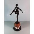 dancing lady on marble base,