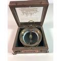 Cased map reading compass and magnifying glass 330.