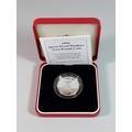 Cased silver 5 coin to comemmorate the engagement of