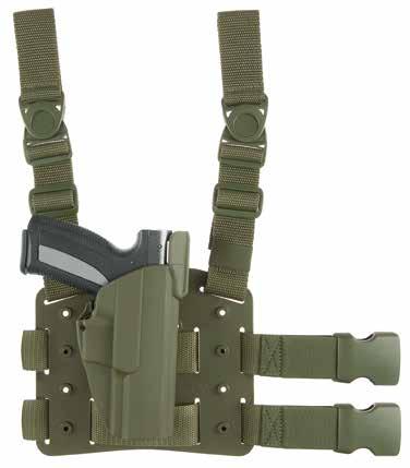 N 2 belt attachments with detachable swivel buckle.