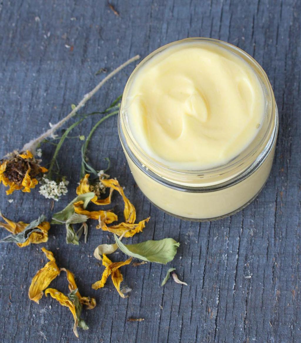 Sunflower & Sea Buckthorn Lotion A small amount of sea buckthorn oil gives this creamy lotion a beautiful yellow color along with a generous amount of essential fatty acids, carotenes and other