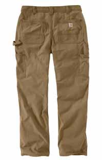 Utility pockets and hammer loop Double-front construction with cleanout bottoms